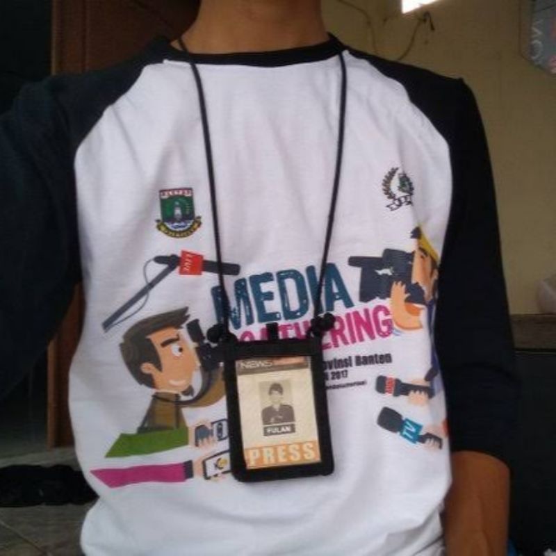 Gantungan ID Card Holder Name Tag Wartawan