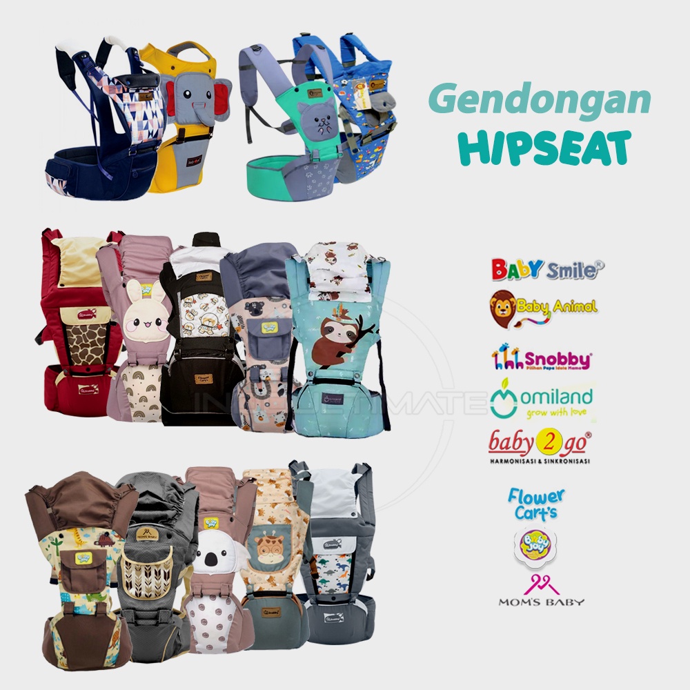 Hipseat Gendongan Duduk Gendongan Depan Gendongan Bayi BY-477 Baby Carrier Bayi Gendongan Anak Depan