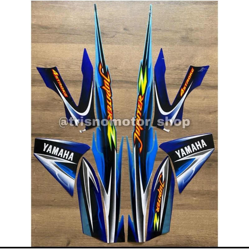 Striping Yamaha Jupiter Z Th. 2005 warna biru telur asin