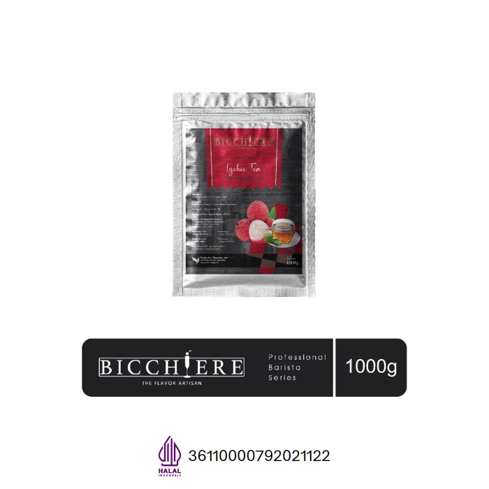 

Bubuk Minuman Lychee Tea Premium Bicchiere 1000g