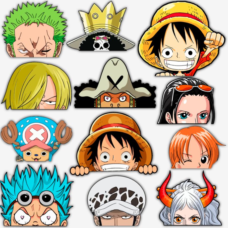 Stiker anime one piece