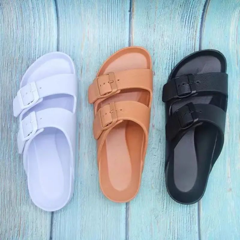 Sandal Pria Birken Jumbo Slip on Strap 2 Sandal Pylon Ringan Korean Styles Ban 2 Limitless