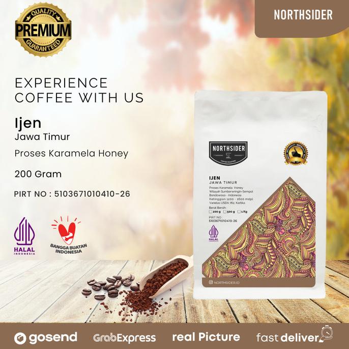 

BIJI KOPI ARABIKA IJEN KARAMELA HONEY 200GR NORTHSIDER COFFEE