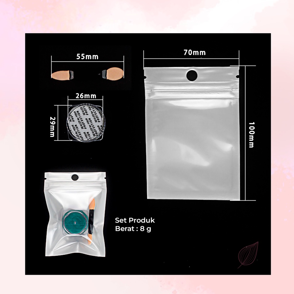 [ COD ] Laser Mirror Powder Chrome Glitter Titanium Nail Art/Kutek Bubuk Kutek Powder/For Nail art Decoration