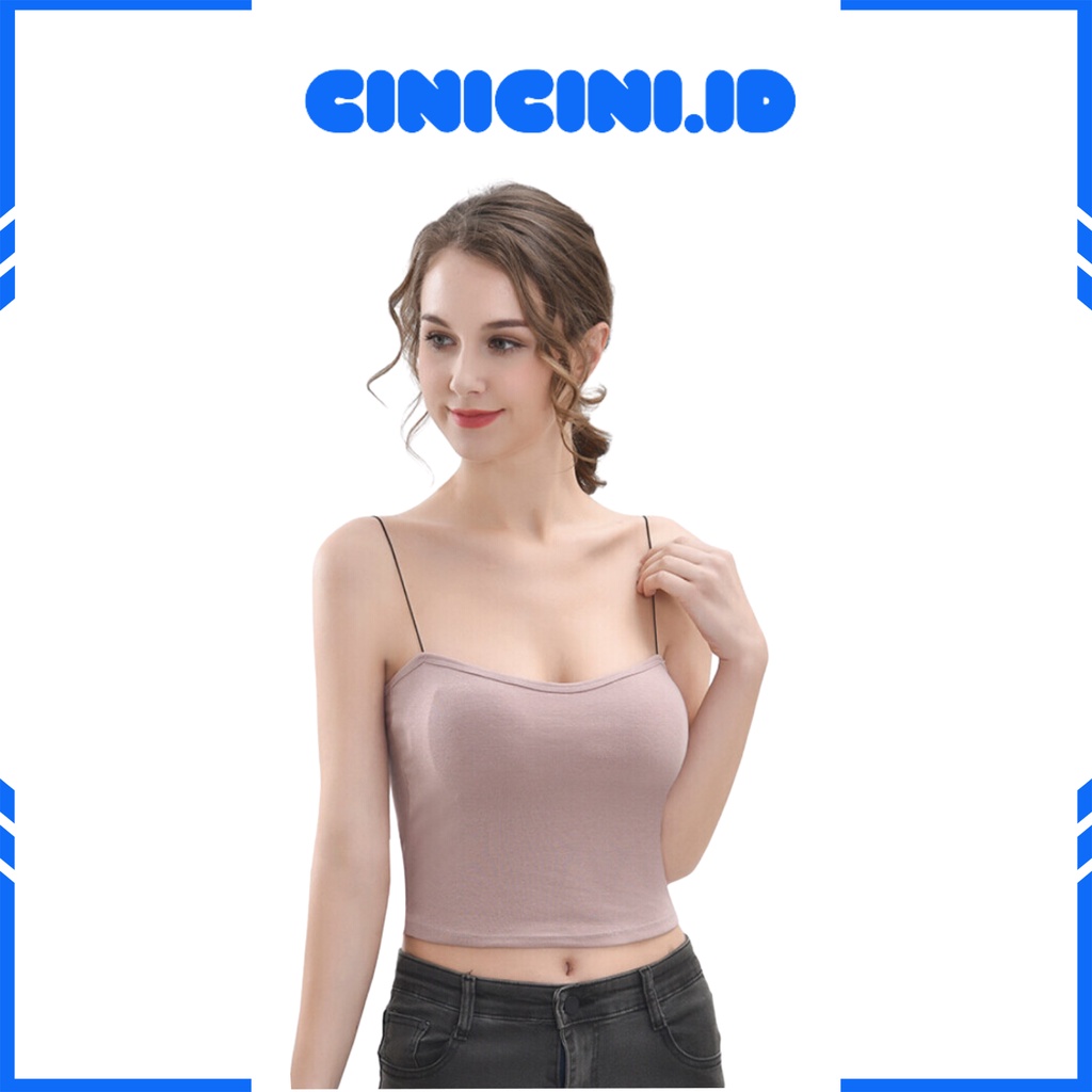 [ Cinicini ] Tanktop Bra With Cup Wanita Import