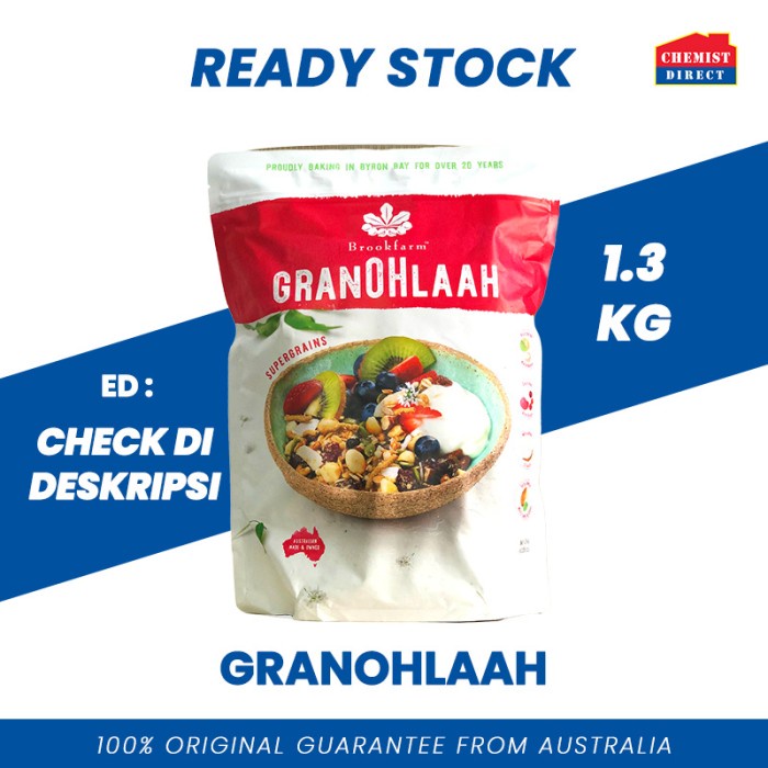 

[BISA COD] BrookFarm Granohlah 1.3 Kg