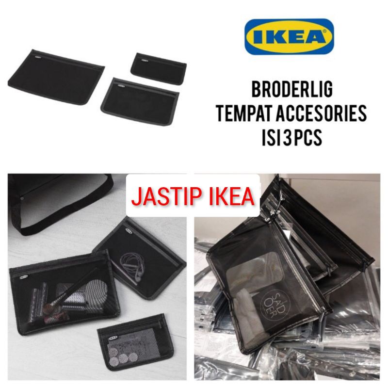 NEW BRODERLIG IKEA Tas aksesoris set isi 3 Tas travel Organizer