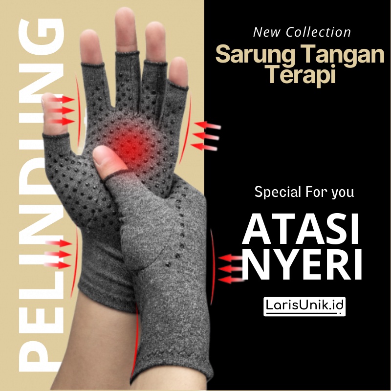 Gloves Sarung Pelindung Kaos Kos Tangan Serba Guna Motor Gym Sepeda Setengah Jari Mancing Wanita Alat Olahraga Fitness Fitnes Gowes Wanita Cewek Glove Gym Sendi Rematik Reumatik Arthritis Premium Tebal Penghangat Jari Dingin Ori Original