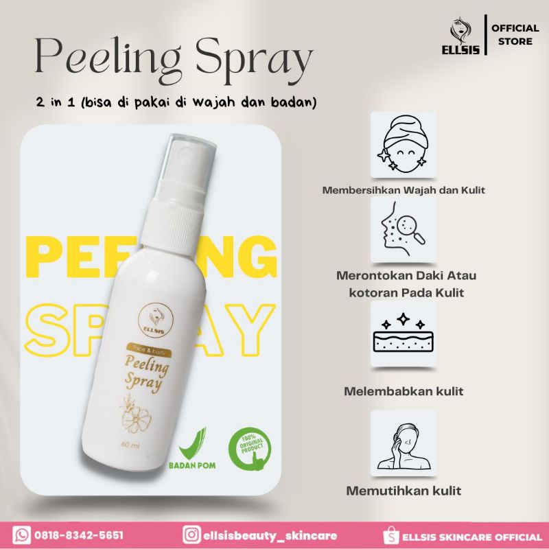 FACE & BODY PEELING SPRAY ELLSIS WHITENING