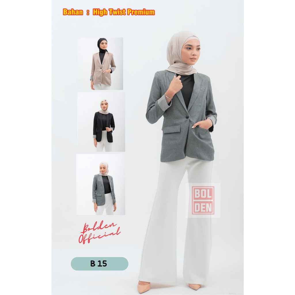 BLAZER WANITA KOREA - BLAZER WANITA - B15 - BOLDEN