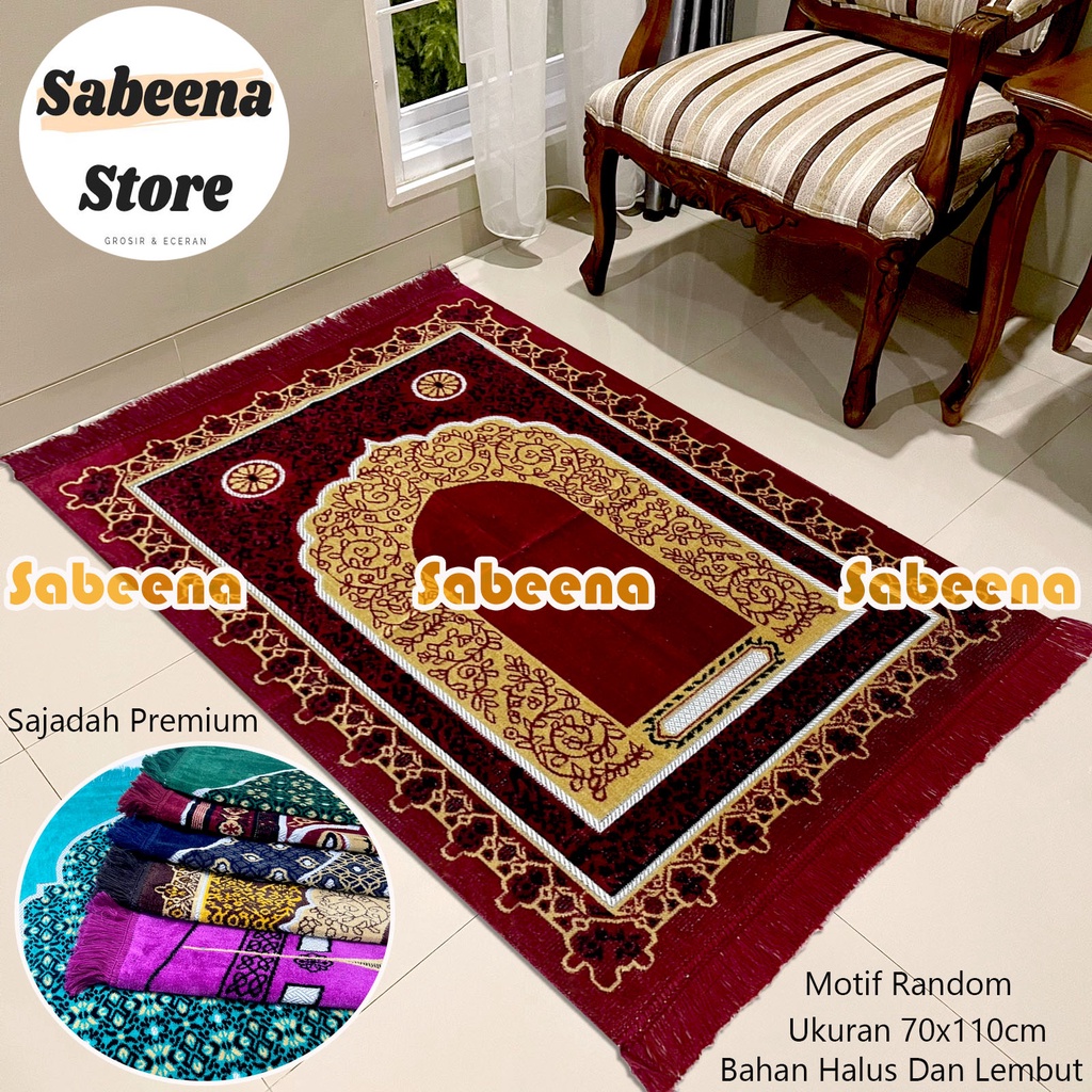 SajadahTurkey Super Premium Ukuran Dewasa 70 cm x 110 cm Perlengkapan Shalat