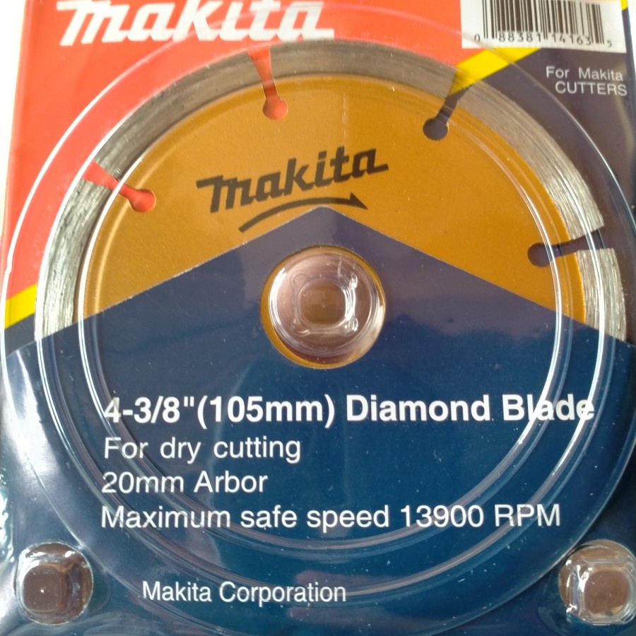 Makita Mata Potong Keramik 4&quot; Turbo Kering Basah Mata Potong Granit Makita 4 Inch