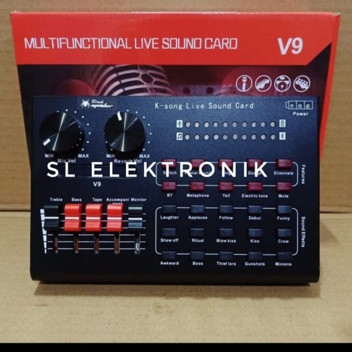 Mixer Audio Black Spider V9/ V 9/ V-9 Soundcard Blackspider