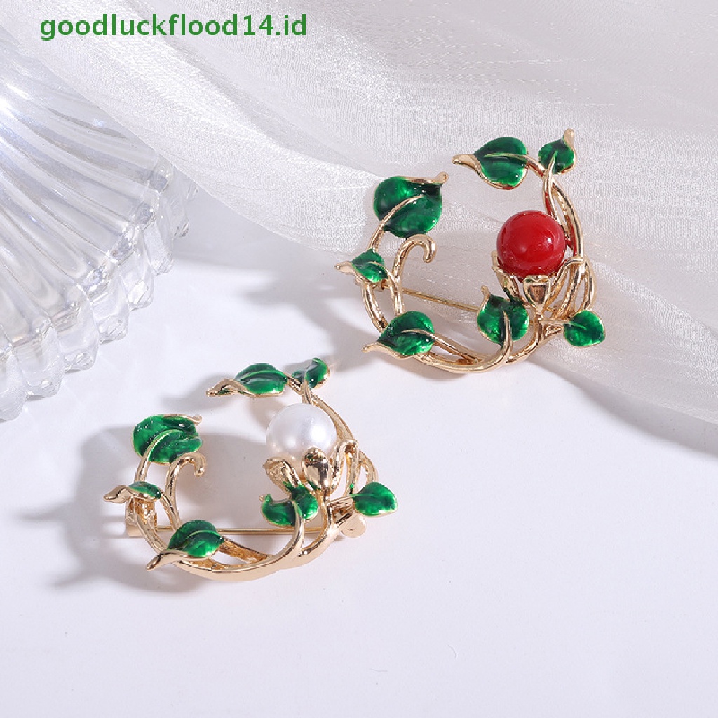 [GOOGFOUR] Bros Natal Untuk Wanita Fashion Pesta Dekorasi Pin Aksesoris Perhiasan Hadiah Korsase Pribadi Pin Pakaian [TOP]