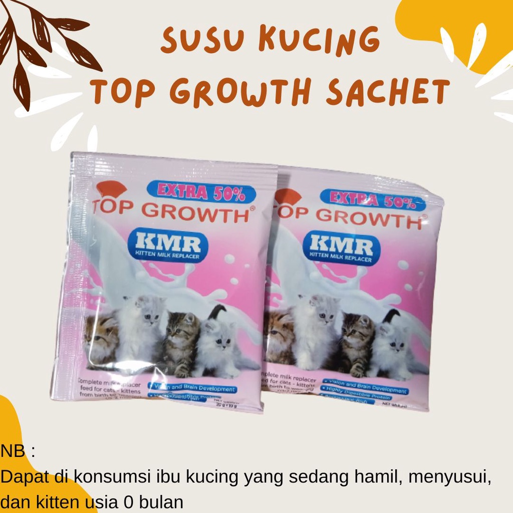 Susu Kucing Top Growth Sachet 30 gr