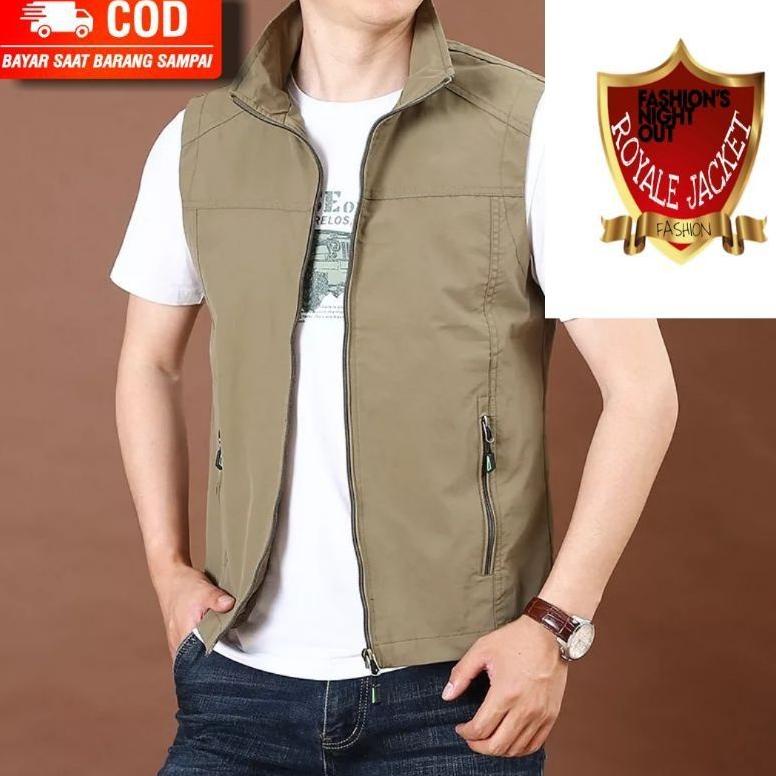 [87LI89737] Rompi pria/ Rompi keren / Vest Pria / Rompi Lapangan/ Rompi jeep / Rompi Multifungsi / R