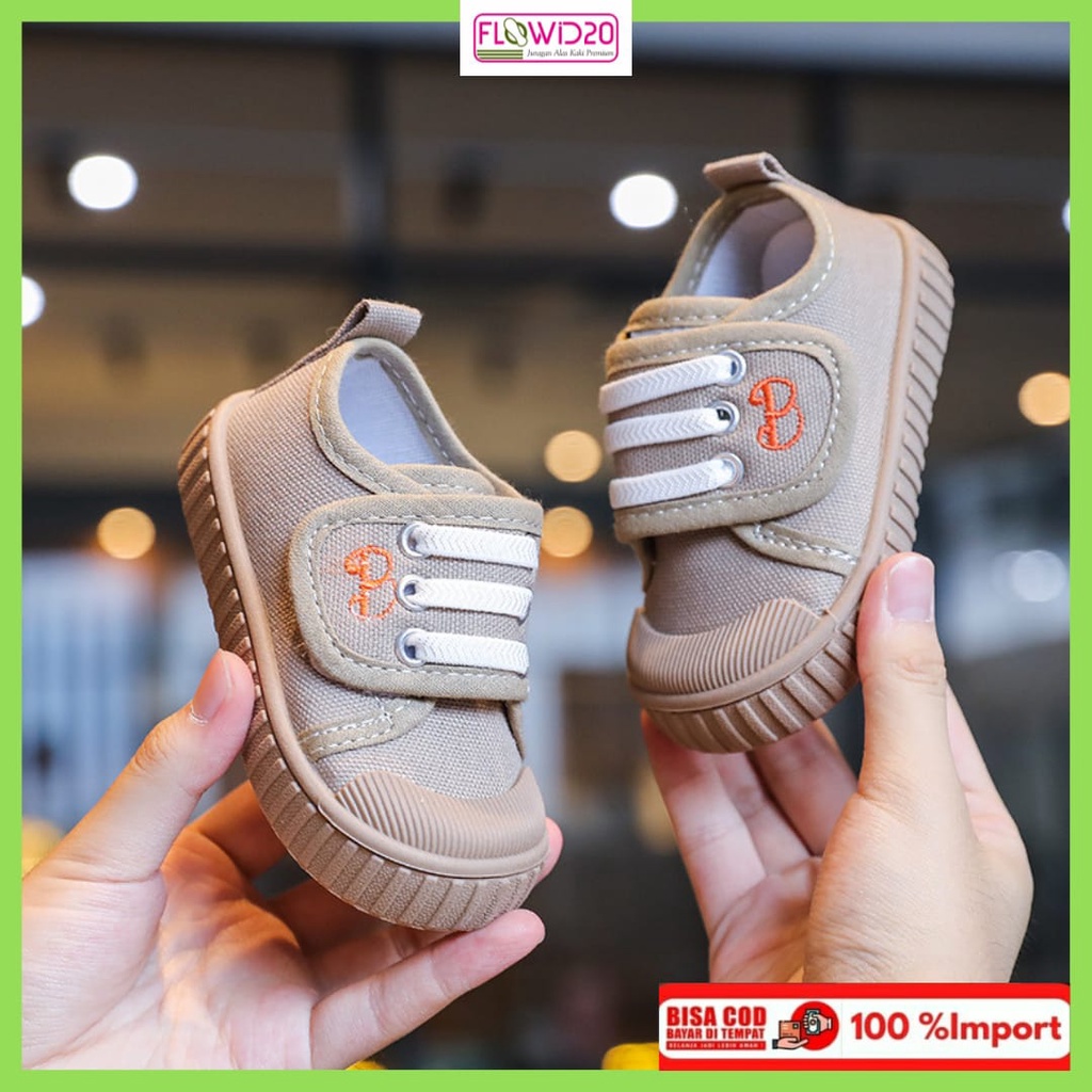 Flowid20 - sepatu anak balita import anti slip casual sneakers anak 118