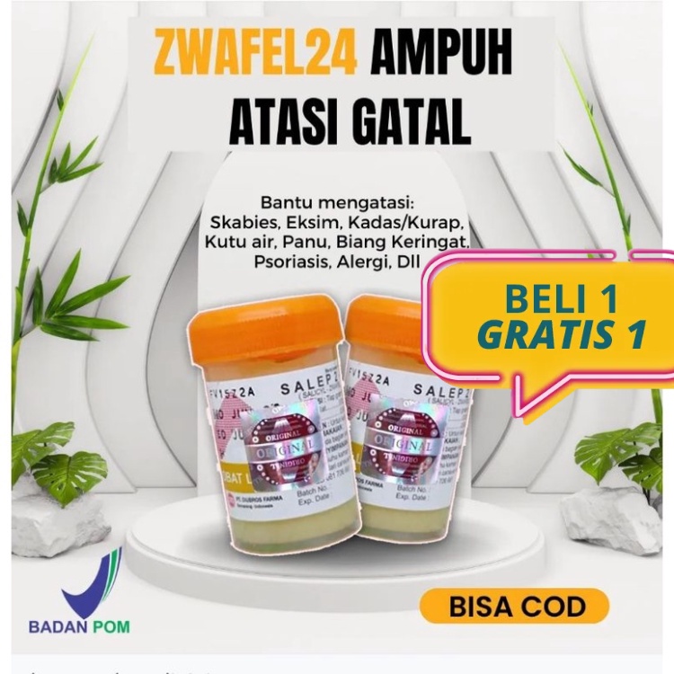 GRATIS ONGKIR - Salep Gatal Paling Ampuh Salep Zwafel 24 Original Salap Gatal Obat Gatal Saleb Zwafe