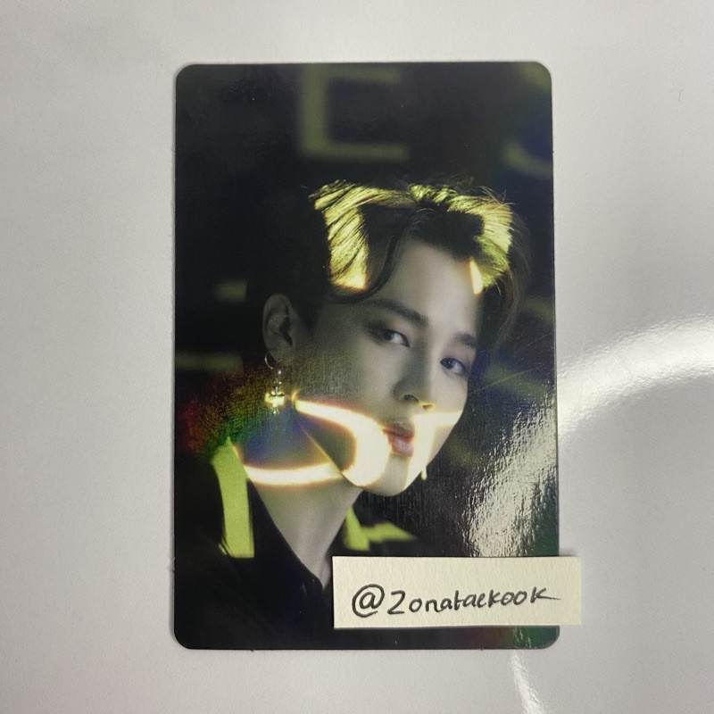Pc hologram mots Jimin photocard
