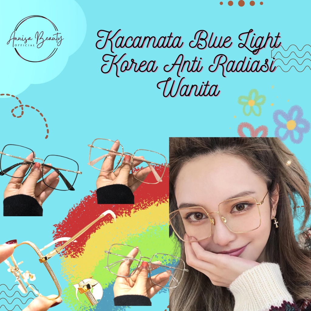 Kacamata Blue Light Korea Anti Radiasi Wanita