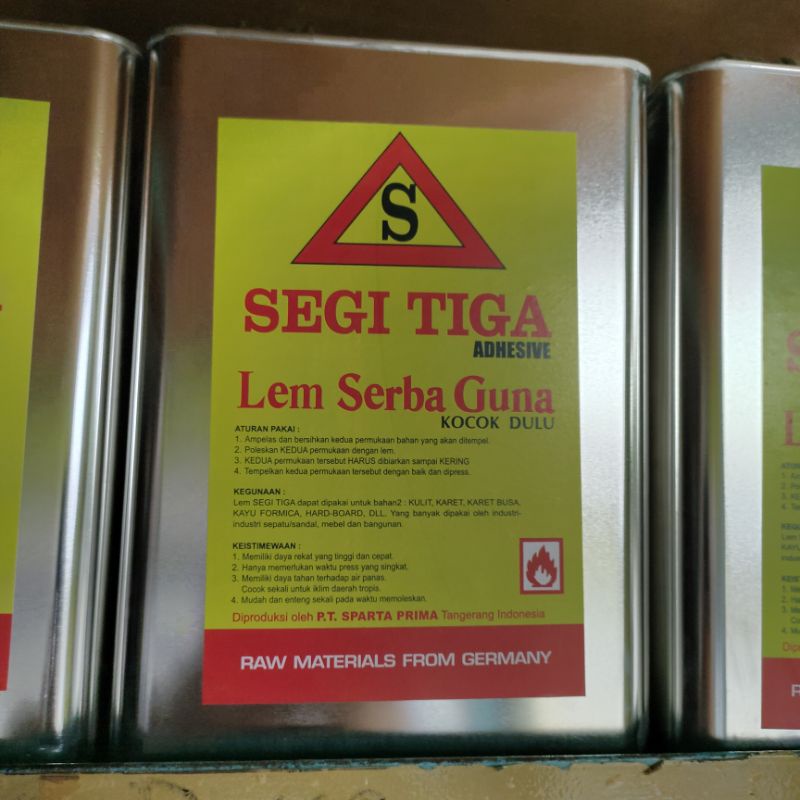 

Lem Kuning, Lem Serba guna SEGITIGA ( 3 Kg )