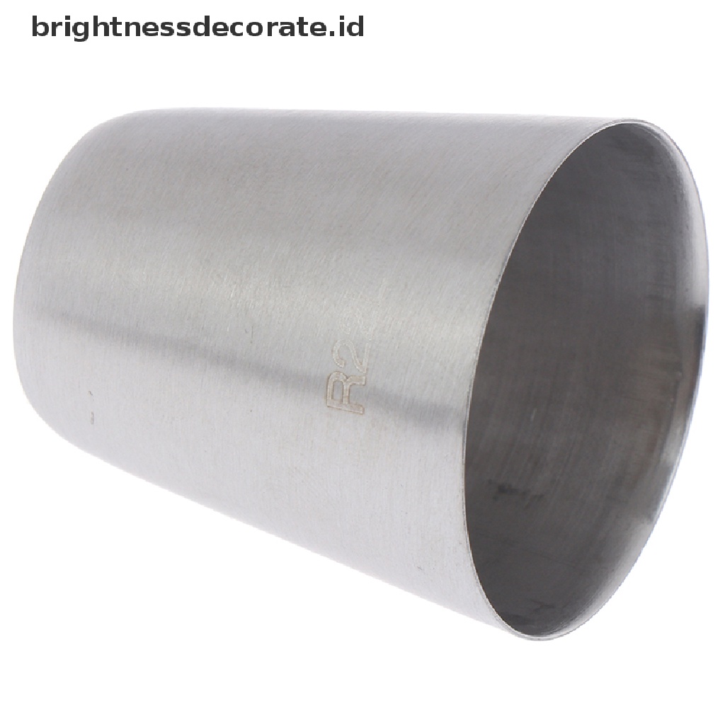 [Birth] R22l Round Piping Tip Decorag Nozzle Pastry Tips Fondant Alat Kue Kering [ID]