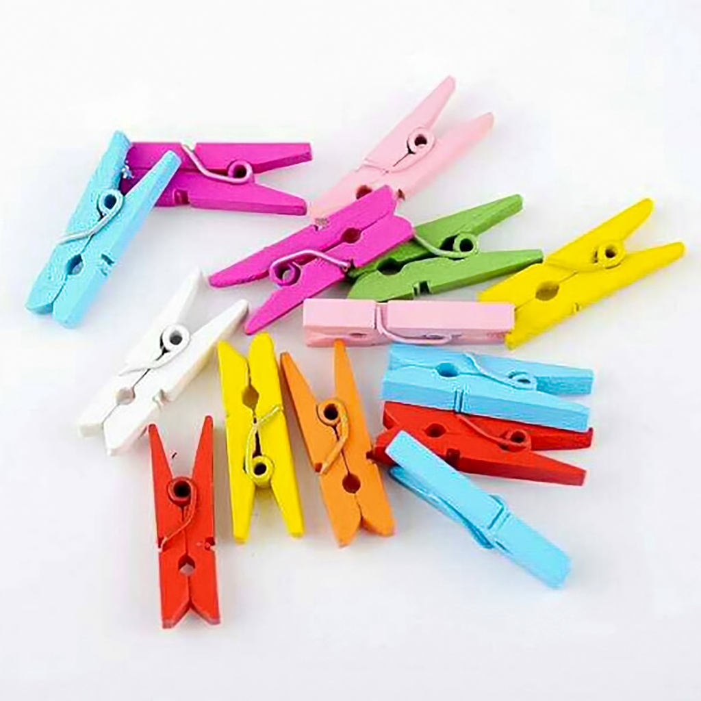 JEPITAN KAYU WARNA WARNI | WOODEN CLIP WARNA WARNI