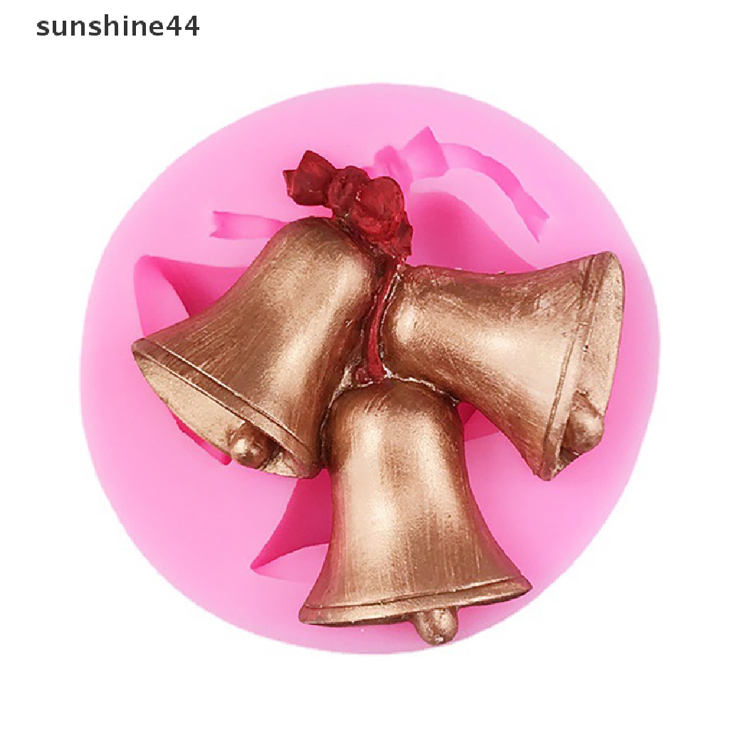 Sunshine 1Pc Cetakan Silikon Natal Santa Fudge Kue Coklat Cookie Baking Mould.