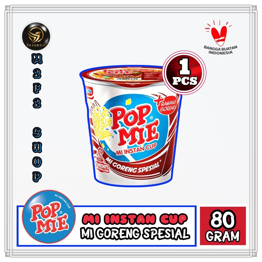 

POP MIE | Mi Instan Cup Goreng Special - 80 gr (Kemasan Satuan)