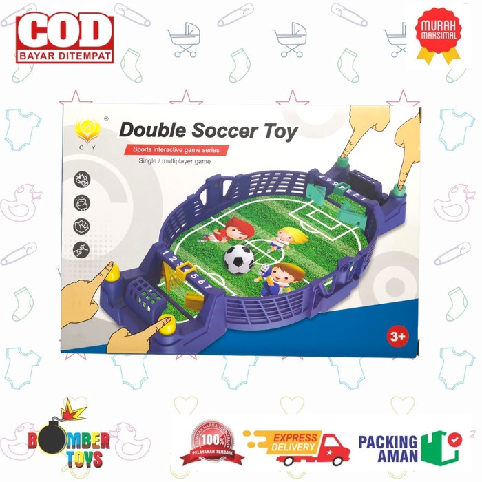 MAINAN ANAK LAKI PEREMPUAN KELUARGA SEPAK BALL DOUBLE SOCCER TOYS LOMBA BOLA ADU UNIK JARI LUCU SERU