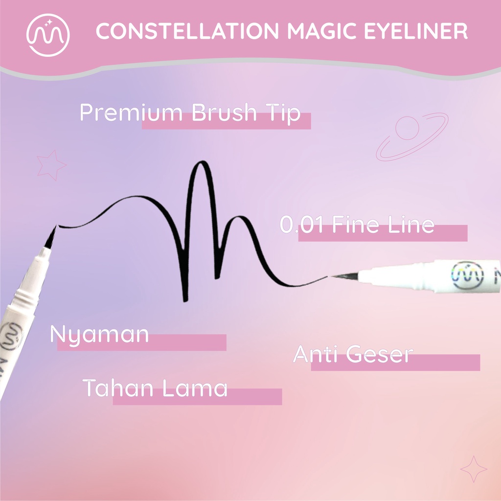 KACHI - MINIPINK Constellation Magic Eyeliner Waterproof Korea Make Up Premium Eyeliner Pensil MP005