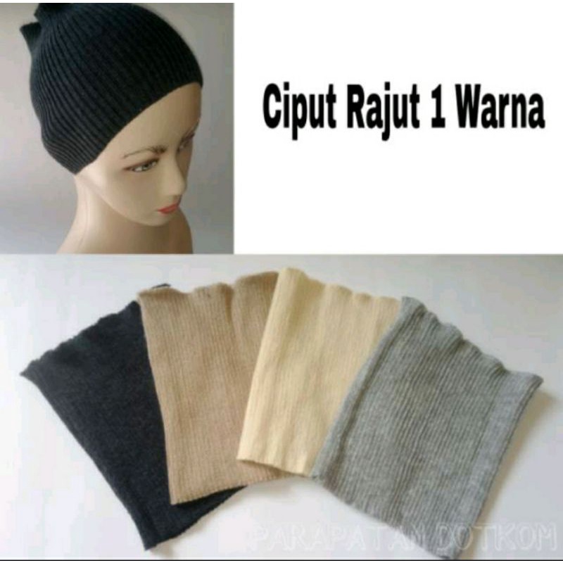 Ciput Rajut Bandana ciput bandana polos