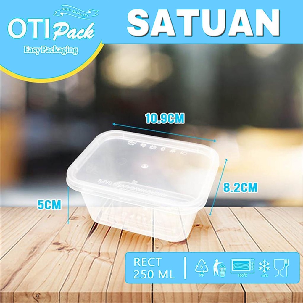 Thinwall Satuan/thinwall Kotak Makan 250ml Thinwall Otipack OTS250