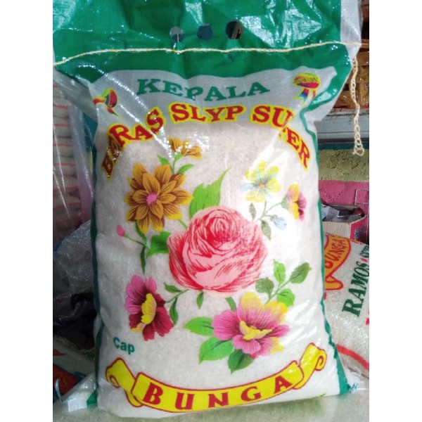 

HEMAT- BERAS BUNGA RAMOS SETRA 5KG, 10KG, 20KG KEMASAN LAMINATING