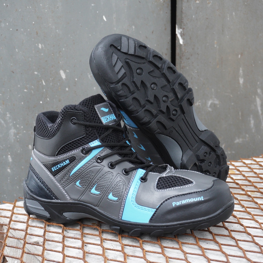 Sepatu Boots Gunung Pria Beckham Paramount Hiking Tracking Sepatu Safety Ujung Besi Outdoor ORIGINAL