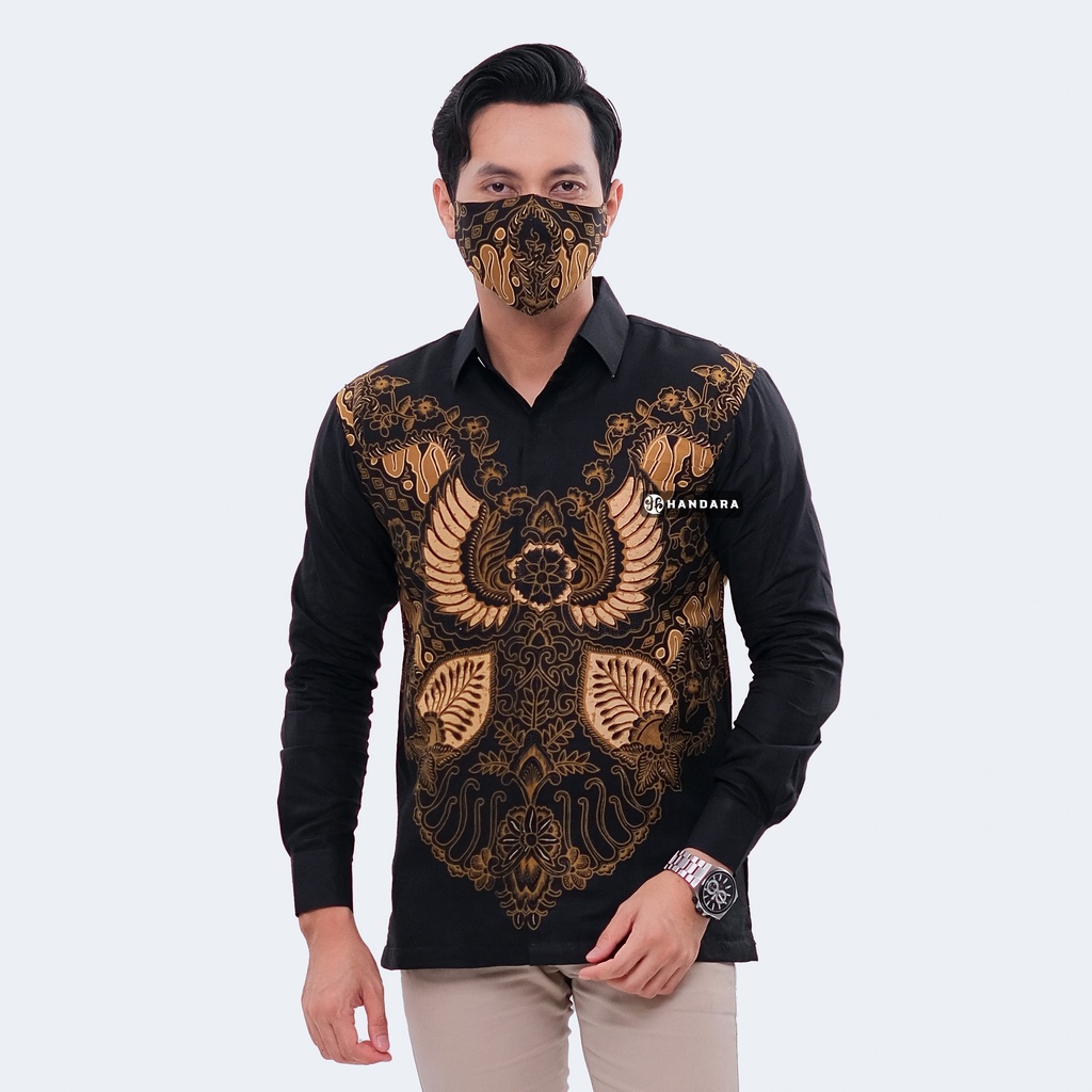 Handara Batik Pria Lengan Panjang Slim Fit Premium Wiro Sasono HB-329