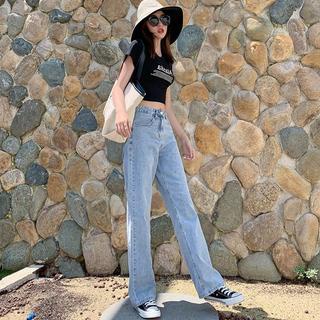 DF CPG365 Celana Panjang Jeans Wanita Highwaist Kulot Jeans Wanita Loose