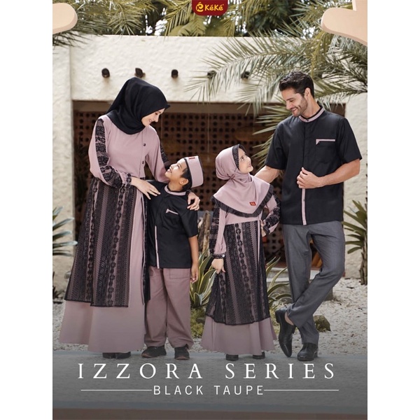 SARIMBIT KEKE IZZORA SERIES  ( BLACK TAUPE )