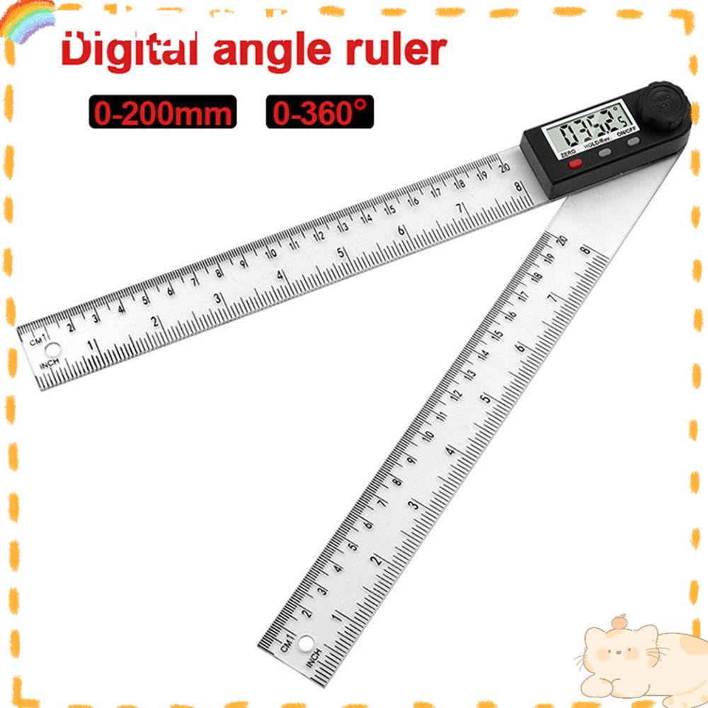 Solighter Busur Derajat Digital 360derajat 8inch Inclinometer Penggaris Sudut Digital