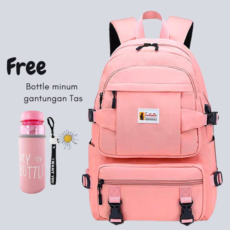 tas sekolah anak laki-laki anak perempuan backpack sekolah anak tk sd free Botol minum my bottle/free pelindung hujan