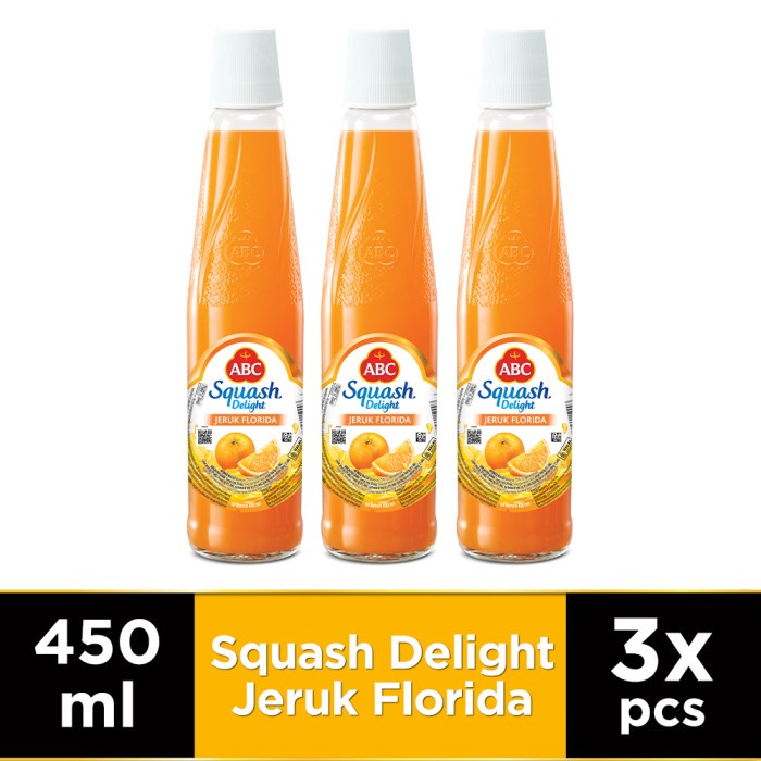 

ABC SIRUP SQUASH DELIGHT JERUK FLORIDA 450 ML - MULTI PACK 3 PCS