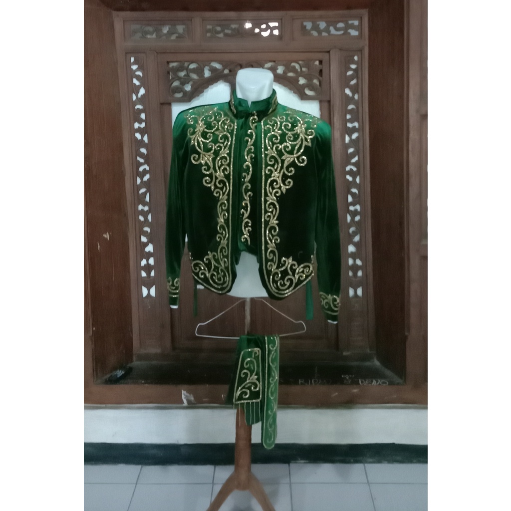 Beskap Pengantin / Jas Pengantin / Jas Akad Model Solo Rompi