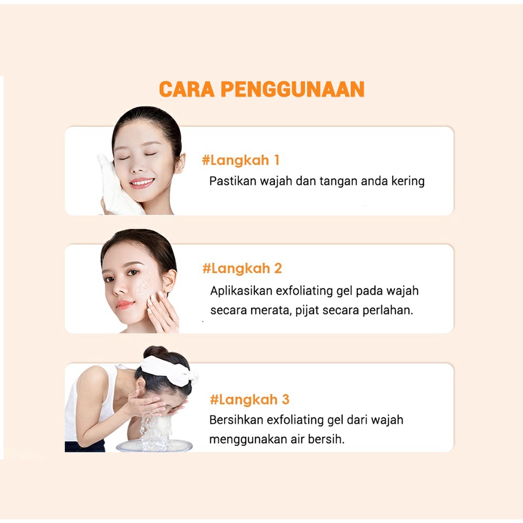 [BPOM] - VEZE 3 MINUTES EXFOLIATING GEL SCRUB PEELING EKSFOLIASI WAJAH BY CLEORA INTENSIVE GLOW MASK HYDRO BOOST