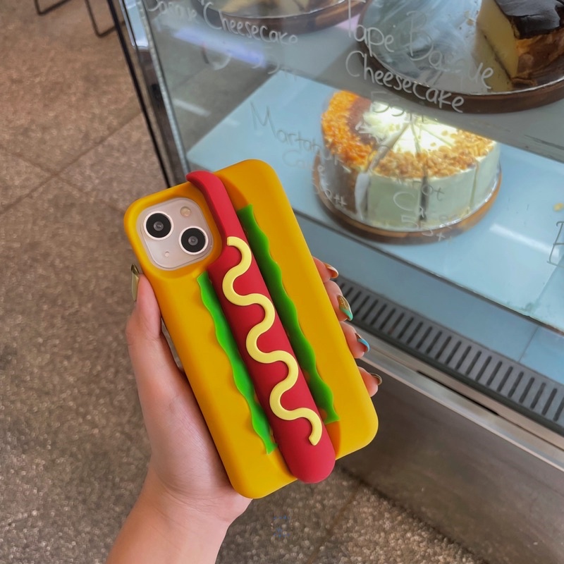 [READY] Hotdog Silicone Soft Case Casing Iphone 7 - 14 Pro Max