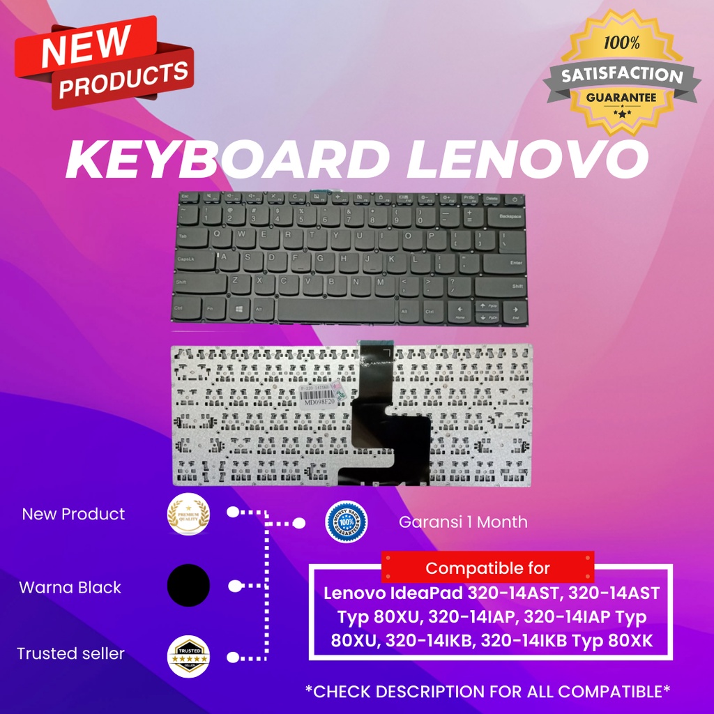 keyboard Laptop Lenovo Ideapad 330-14 Series