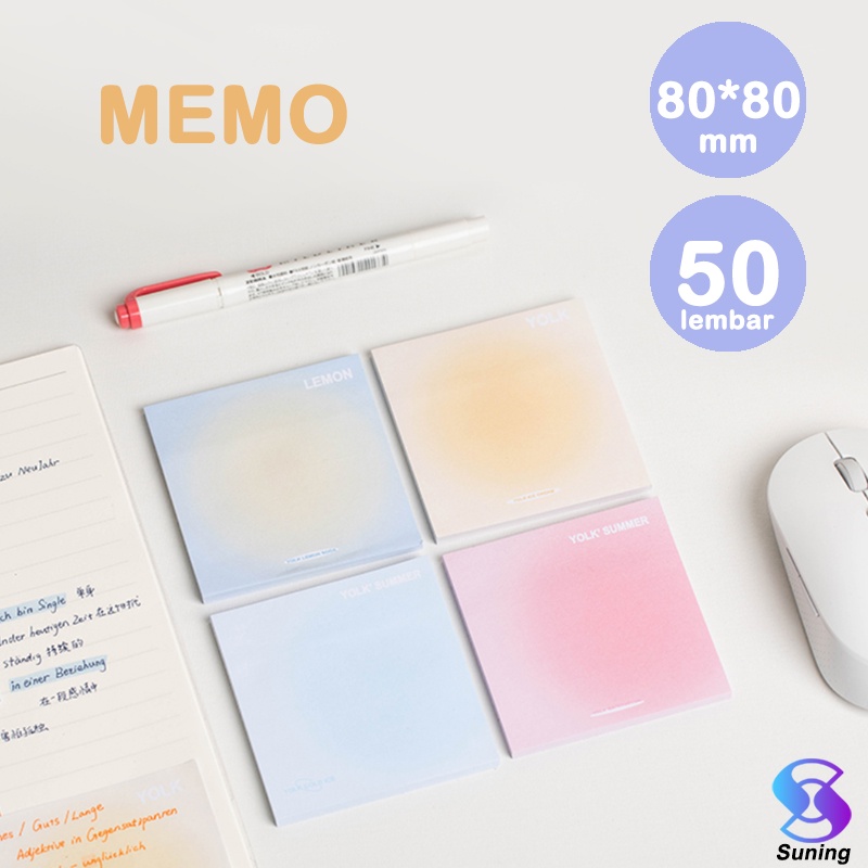 Jual Sticky Note /Memo Note /Memo Sticky Sticker warna pastel -Suning ...