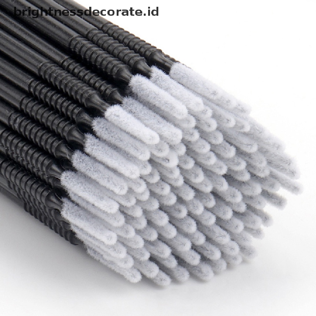 [Birth] 100pcs Disposable Eyelash Extension Micro Brush Aplikator Make Up Maskara Swab [ID]