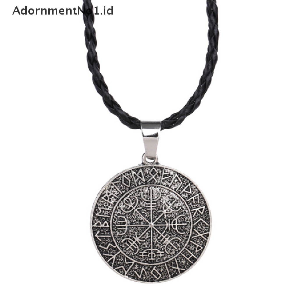 [AdornmentNo1] Fashion Keren Viking Scandina Compass Pendant Simbal Kalung Liontin Odin [ID]