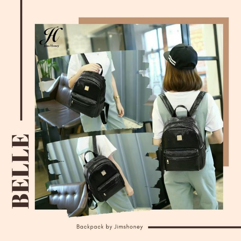 (COD) TAS RANSEL JIMS HONEY BELLE KOREA PROMO