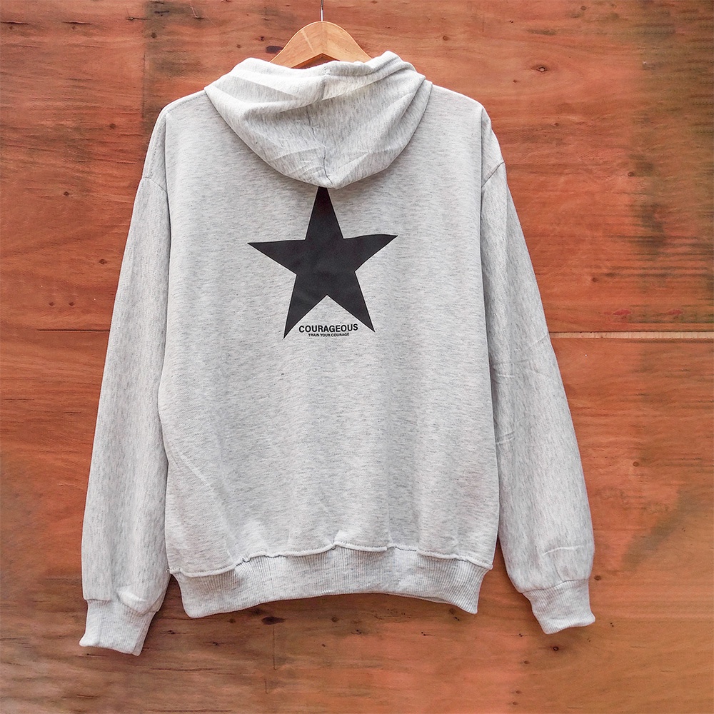 Hoodie Oversize Courageous Star - Korean Style Sweatshirt Oversize XXXL Hoodie Wanita Dan Pria